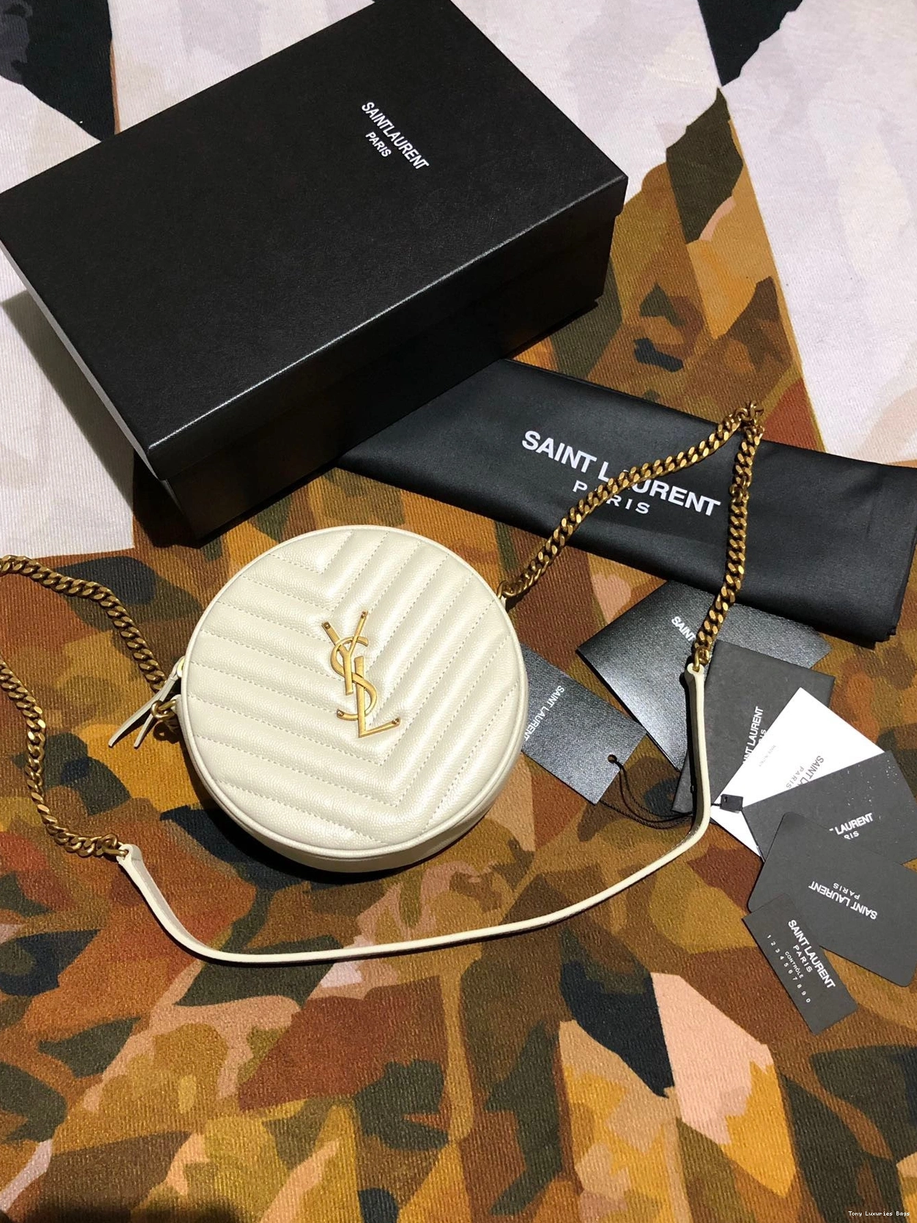 Tony Luxuries CAMERA VINYLE BAG YSL ROUND 0722